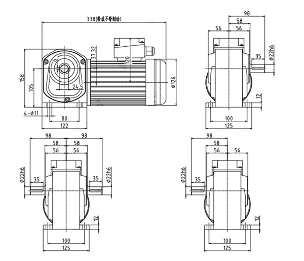 WSH22-400-S(B)減速電機