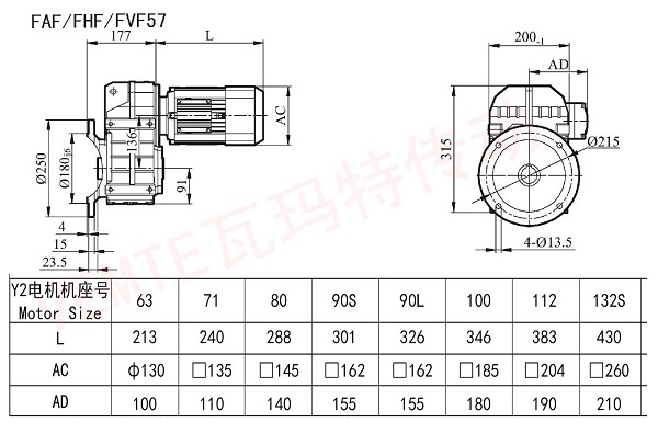 FAF FHF FVF 57減速機圖紙