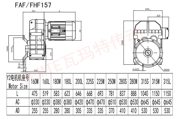 FAF FHF157減速機圖紙